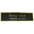 Elegant Desk Name Plate & Holder (8")